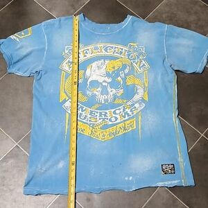 Affliction Xlarge Blue Graphic T-Shirt